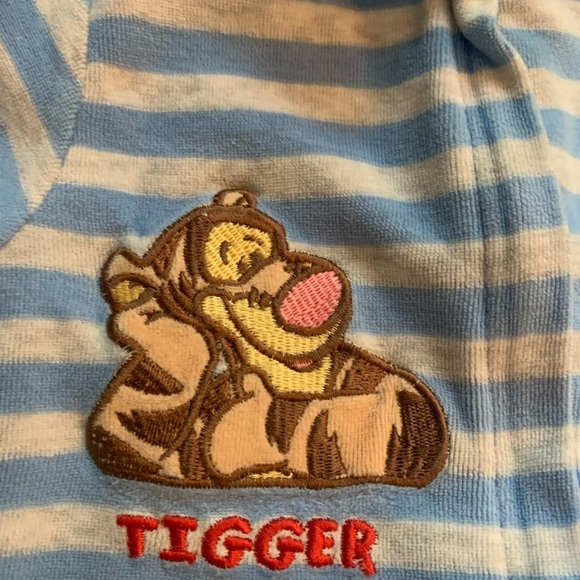 Vintage Y2K Wonderful World Of Disney 3/6 Month Sleeper Pooh Tigger Footie - Picture 4 of 11